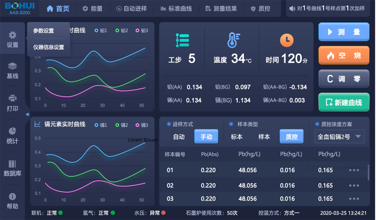 博暉創(chuàng)新原子吸收光譜儀軟件交互及界面設(shè)計